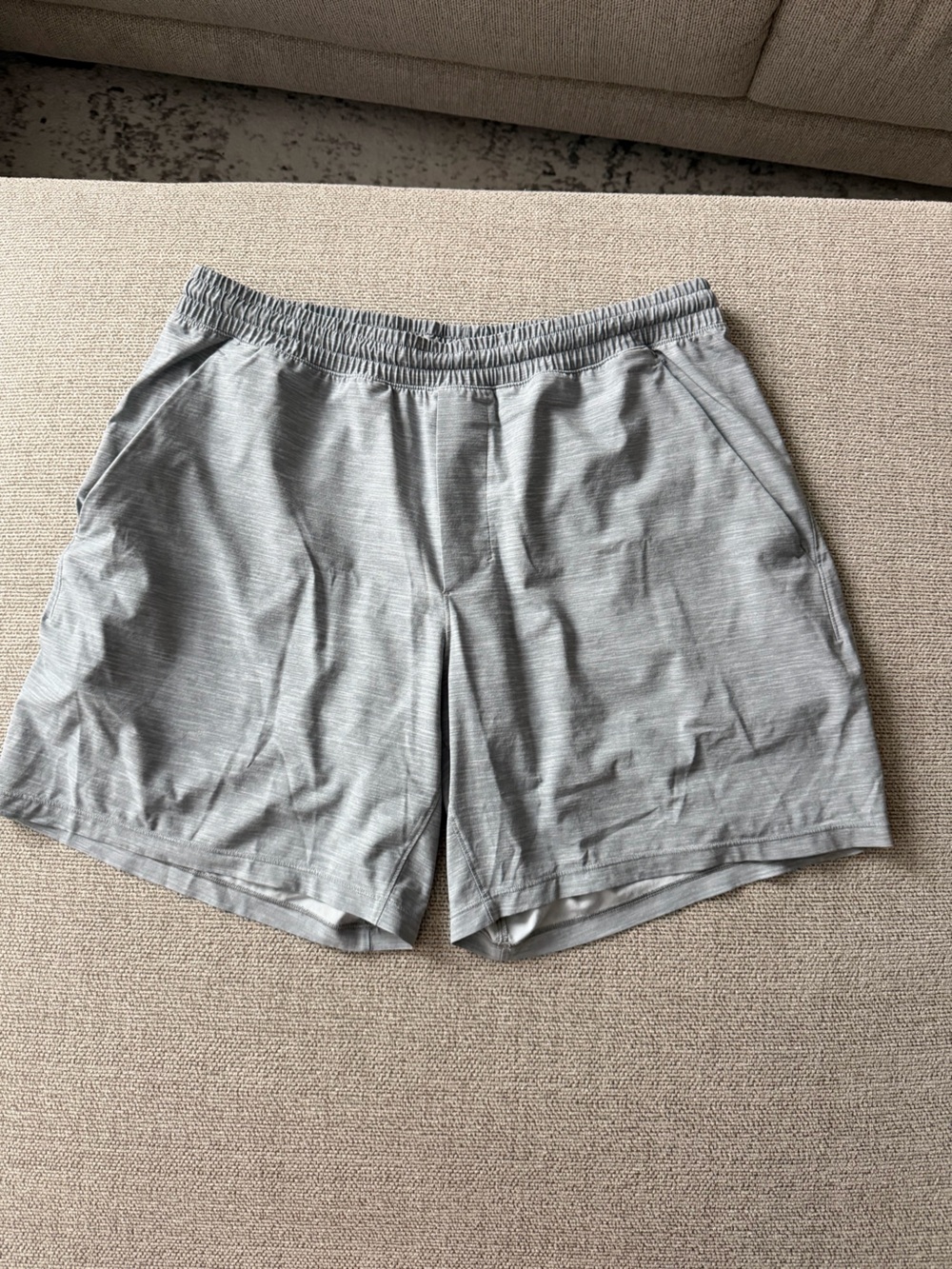 lululemon athletica Men's Light Gray Shorts